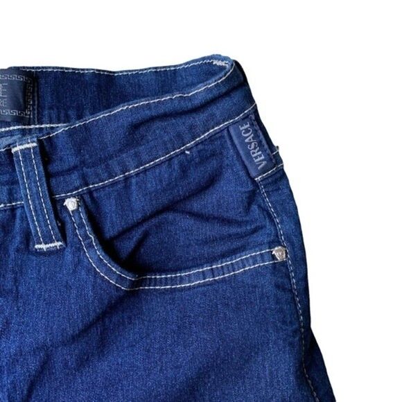 Versace Signature Ittierre Straight Leg Jeans Size 30 / It 44 - Picture 5 of 6